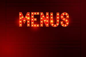 menus du cabaret la cour royale