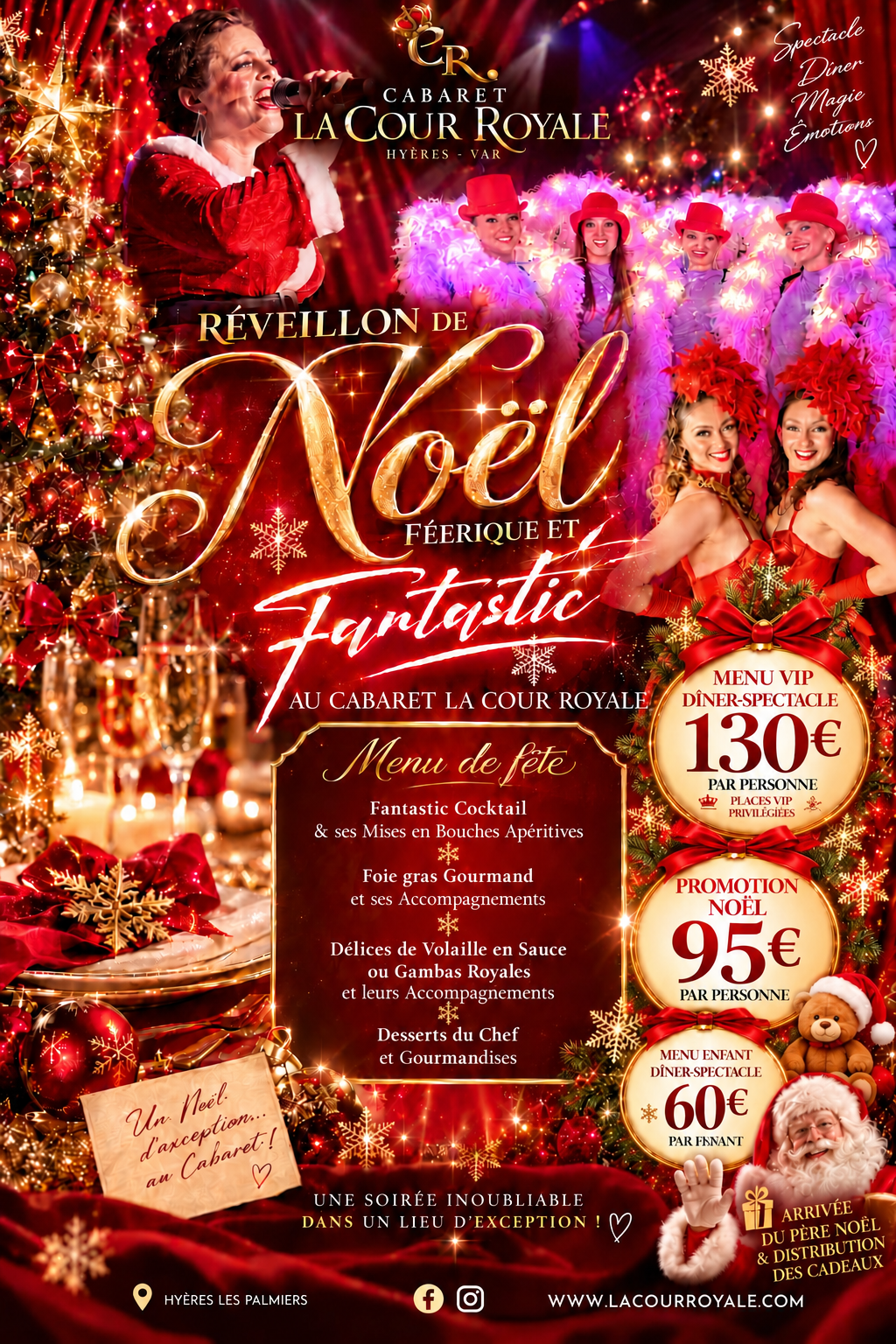 Soirée de Noel 2026 au Cabaret à Hyères