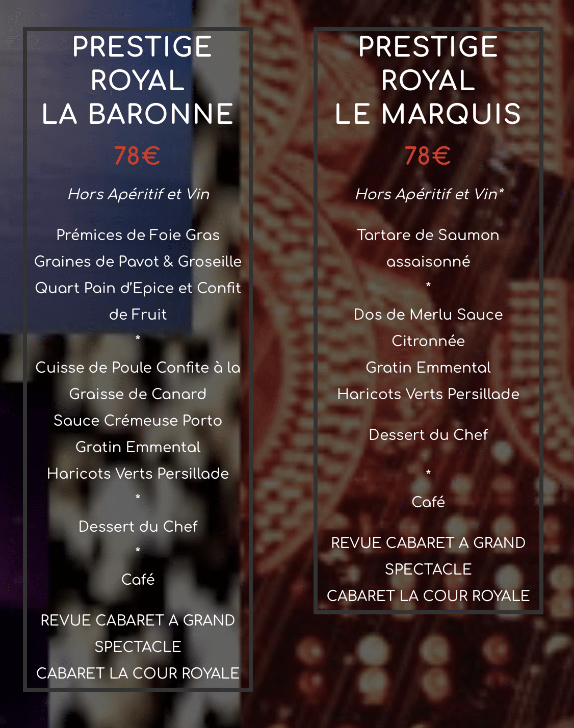 Plan Salle cabaret Hyères