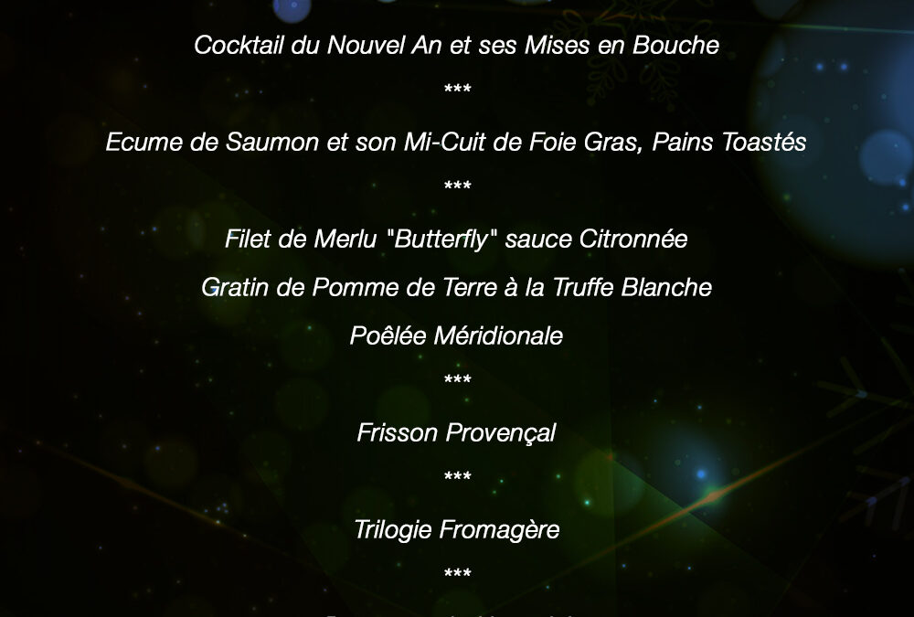 menu nouvel an poisson