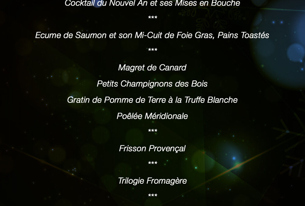menu nouvel an viande